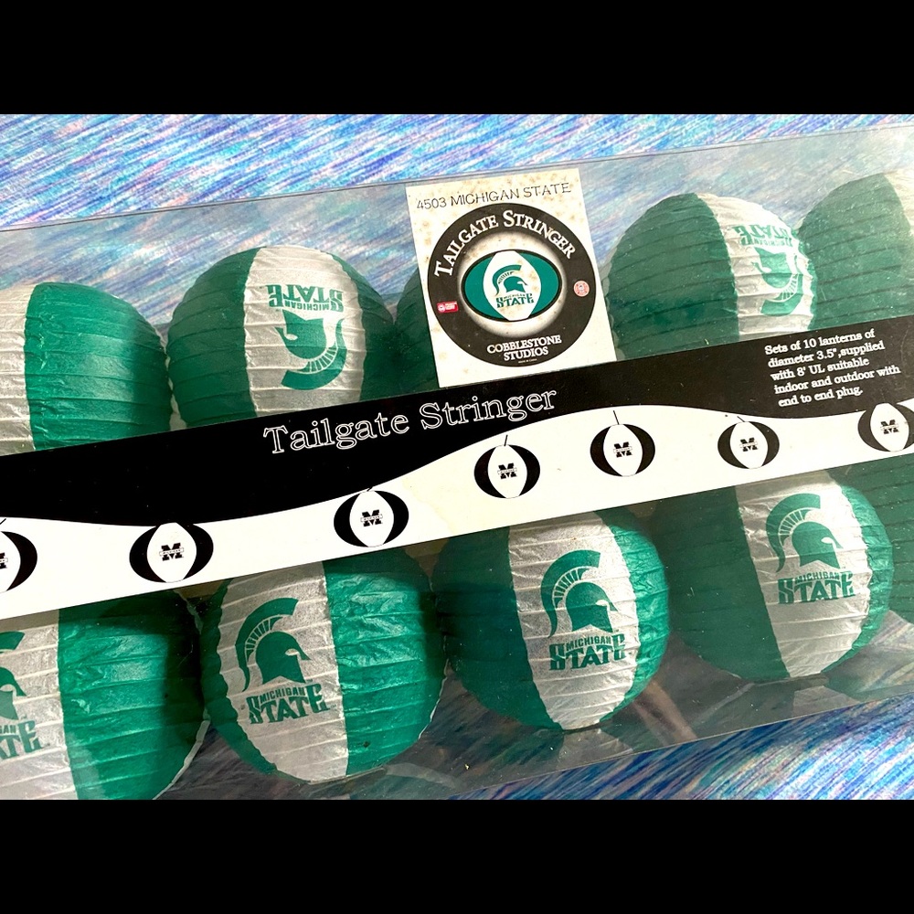 Michigan State tailgate stringer